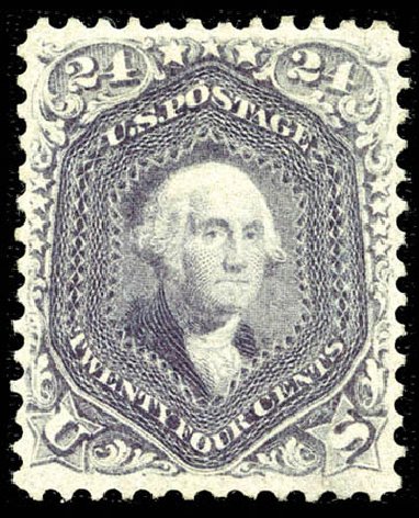 Costs of US Stamp Scott # 70 - 1861 24c Washington. Matthew Bennett International, Feb 2012, Sale 340, Lot 172