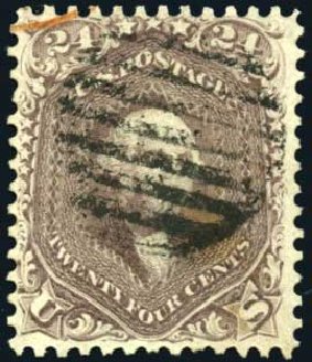 Price of US Stamps Scott Catalog # 70: 1861 24c Washington. Harmer-Schau Auction Galleries, Apr 2008, Sale 77, Lot 62