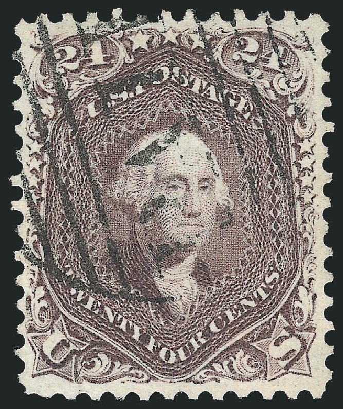 Values of US Stamp Scott #70: 1861 24c Washington. Robert Siegel Auction Galleries, Mar 2011, Sale 1007, Lot 2212