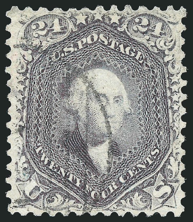 US Stamp Prices Scott Catalogue # 70 - 24c 1861 Washington. Robert Siegel Auction Galleries, Oct 2011, Sale 1014, Lot 1192