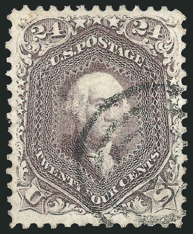US Stamp Value Scott # 70: 24c 1861 Washington. Robert Siegel Auction Galleries, Jun 2012, Sale 1026, Lot 1212
