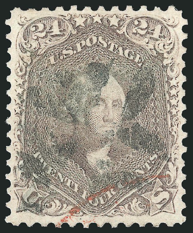 Prices of US Stamp Scott Catalog 70 - 24c 1861 Washington. Robert Siegel Auction Galleries, Dec 2013, Sale 1062, Lot 212