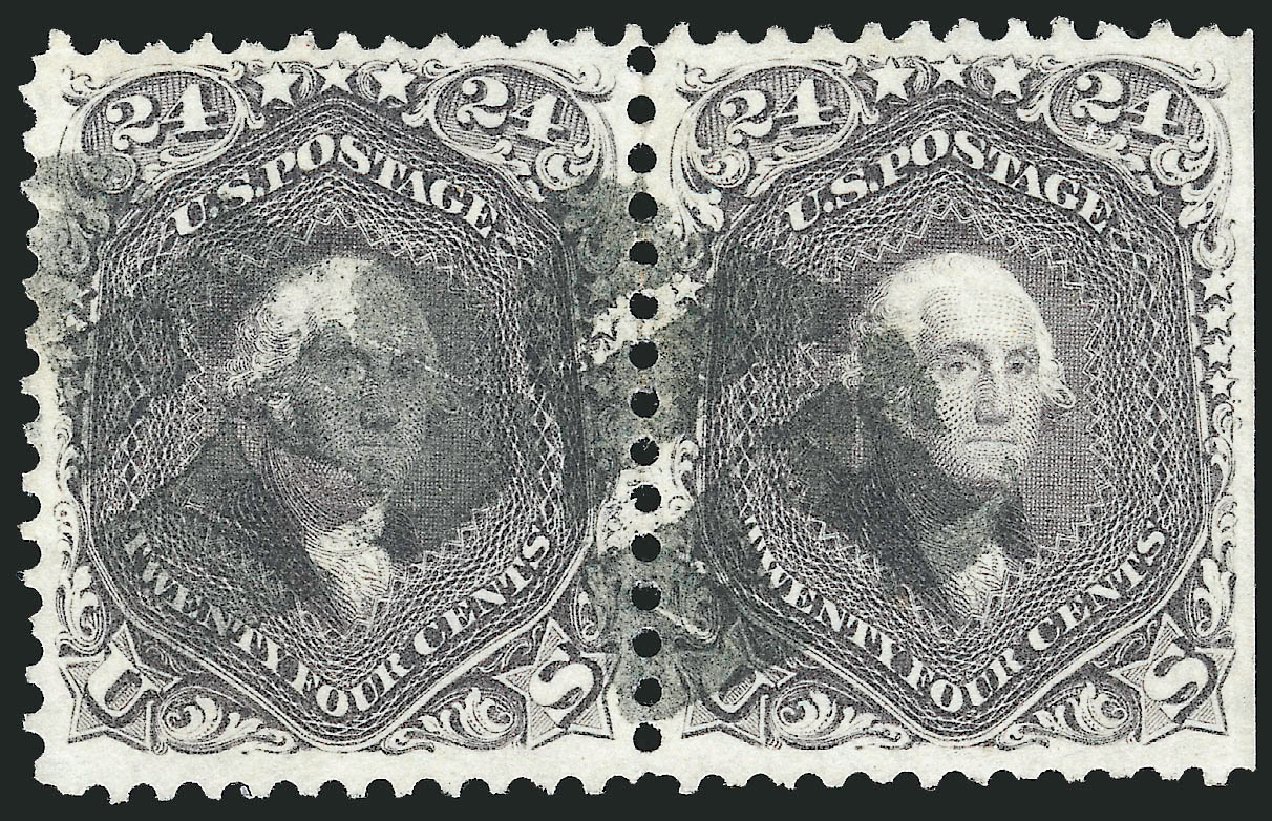 US Stamps Price Scott #70 - 1861 24c Washington. Robert Siegel Auction Galleries, Mar 2014, Sale 1067, Lot 1032