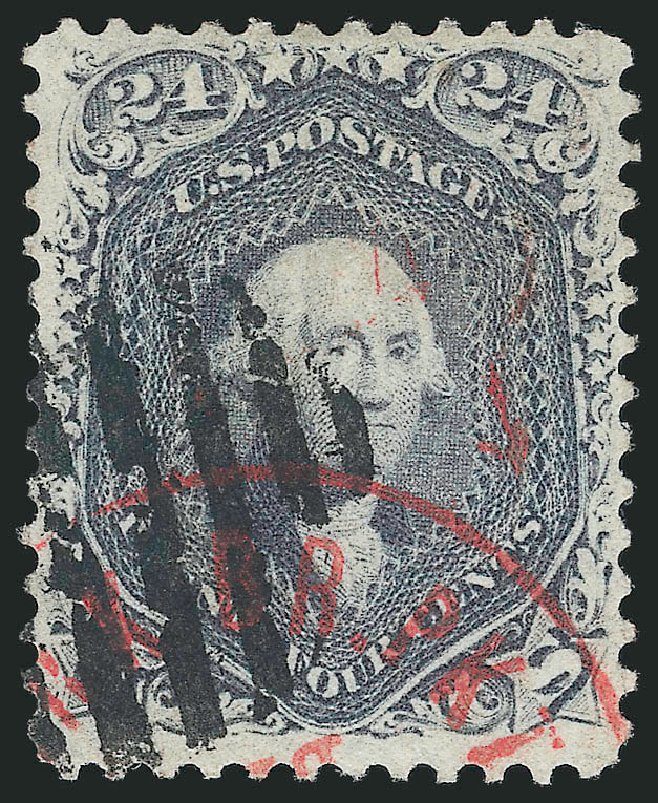 Value of US Stamp Scott 70 - 24c 1861 Washington. Robert Siegel Auction Galleries, Mar 2014, Sale 1067, Lot 1042