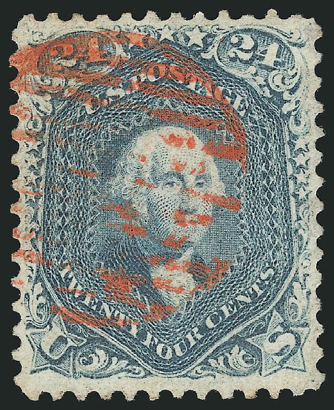 Costs of US Stamps Scott # 70 - 1861 24c Washington. Robert Siegel Auction Galleries, Apr 2014, Sale 1068, Lot 102