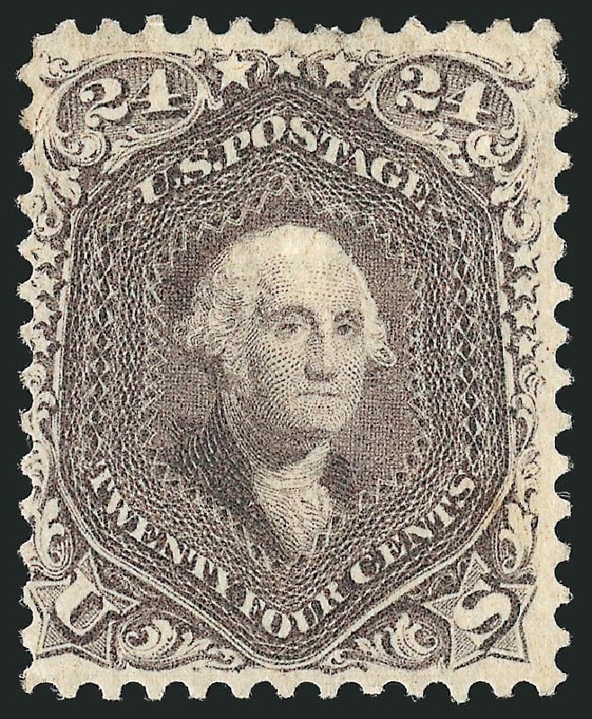 US Stamp Value Scott Cat. 70 - 1861 24c Washington. Robert Siegel Auction Galleries, Nov 2014, Sale 1084, Lot 3202