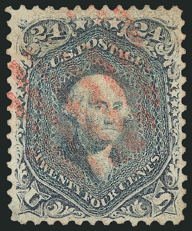 Value of US Stamp Scott 70 - 1861 24c Washington. Robert Siegel Auction Galleries, Sep 2008, Sale 962, Lot 2332