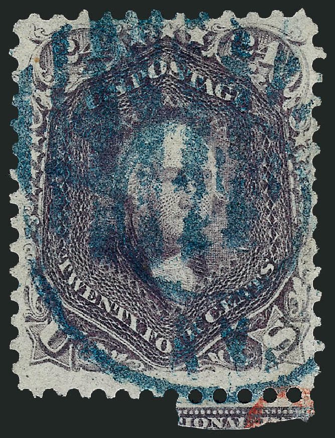 Value of US Stamp Scott # 70 - 1861 24c Washington. Robert Siegel Auction Galleries, Oct 2008, Sale 963, Lot 512