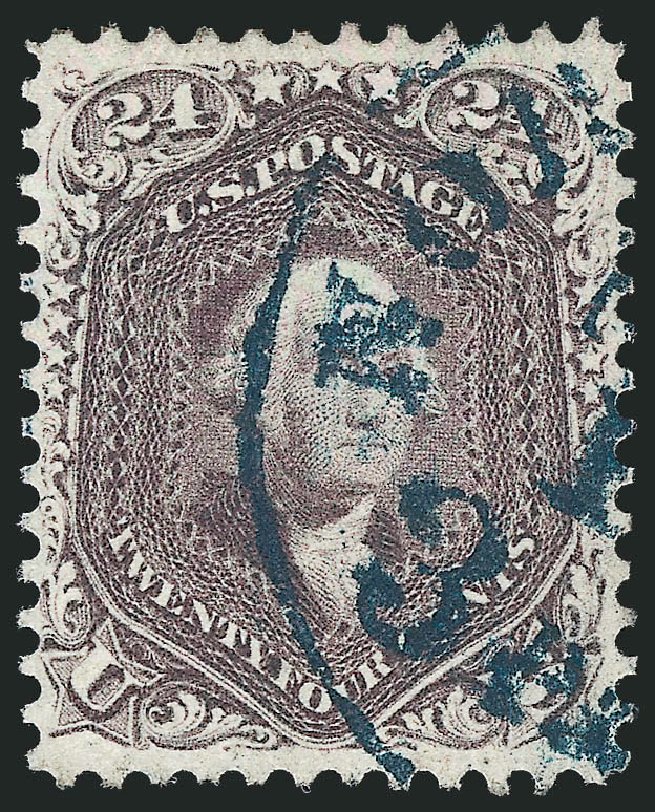 Value of US Stamp Scott #70: 1861 24c Washington. Robert Siegel Auction Galleries, Jun 2012, Sale 1026, Lot 1213