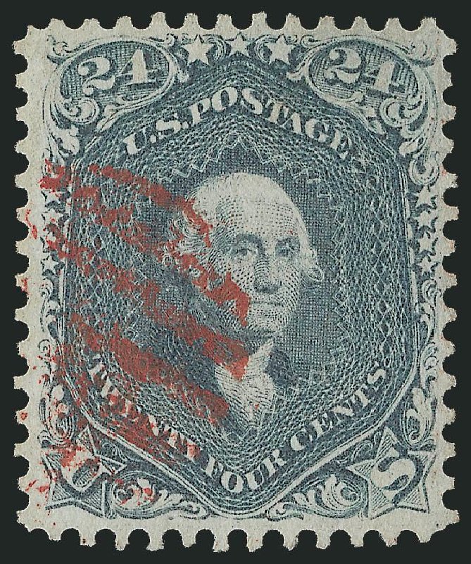 Cost of US Stamps Scott Catalog 70 - 24c 1861 Washington. Robert Siegel Auction Galleries, Mar 2013, Sale 1040, Lot 1293