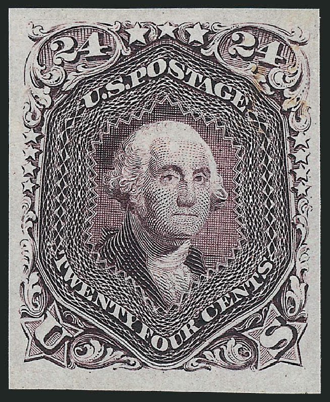 US Stamps Price Scott Cat. #70 - 24c 1861 Washington. Robert Siegel Auction Galleries, May 2013, Sale 1044, Lot 23