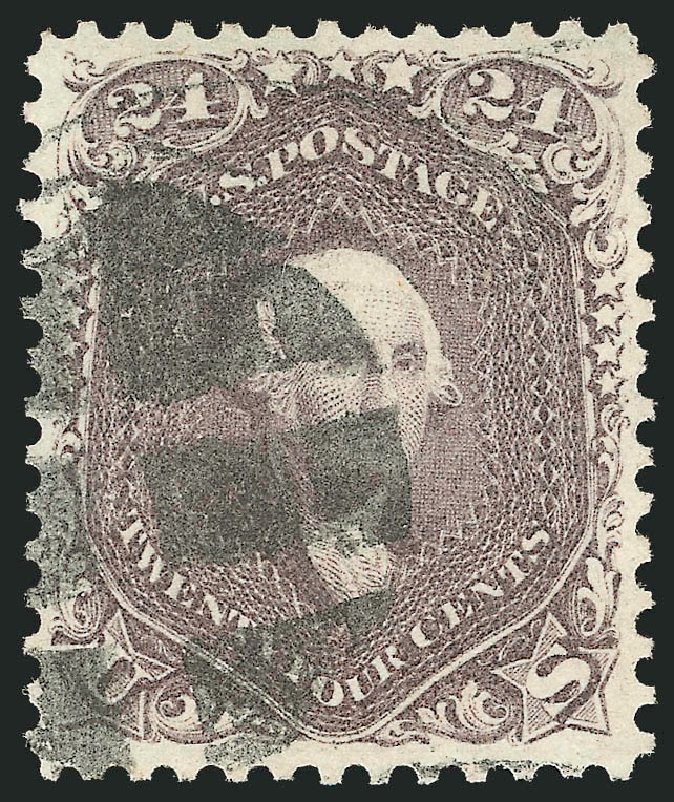 Value of US Stamp Scott Catalogue # 70 - 24c 1861 Washington. Robert Siegel Auction Galleries, Dec 2013, Sale 1062, Lot 203