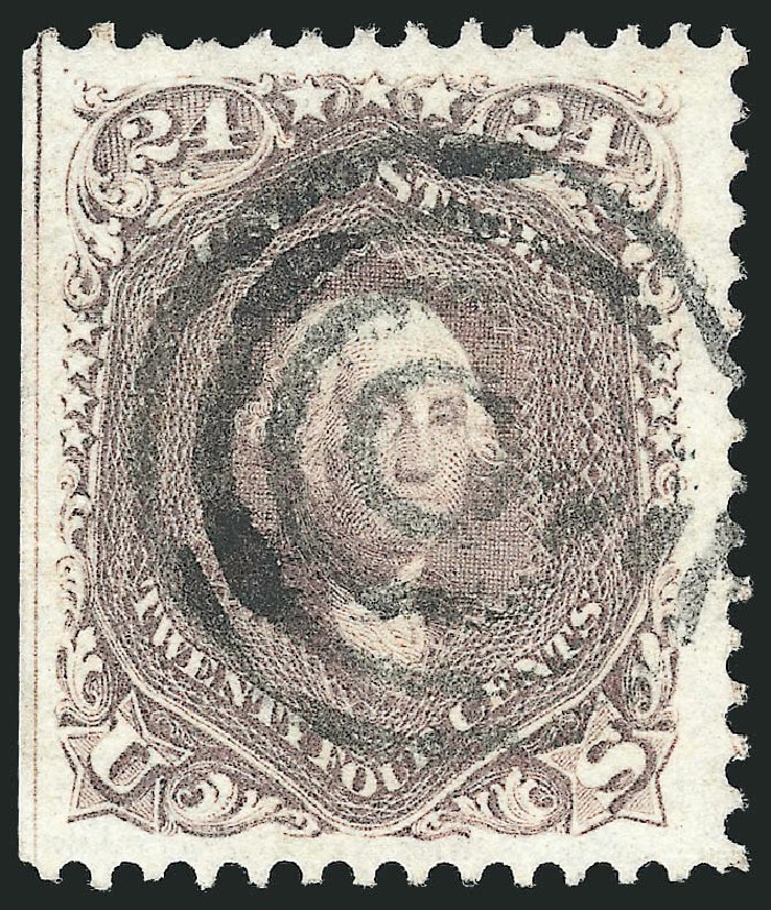 Prices of US Stamps Scott Catalogue 70 - 1861 24c Washington. Robert Siegel Auction Galleries, Mar 2014, Sale 1067, Lot 1033