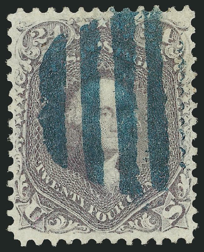 Value of US Stamps Scott Catalogue # 70 - 24c 1861 Washington. Robert Siegel Auction Galleries, Apr 2014, Sale 1068, Lot 103