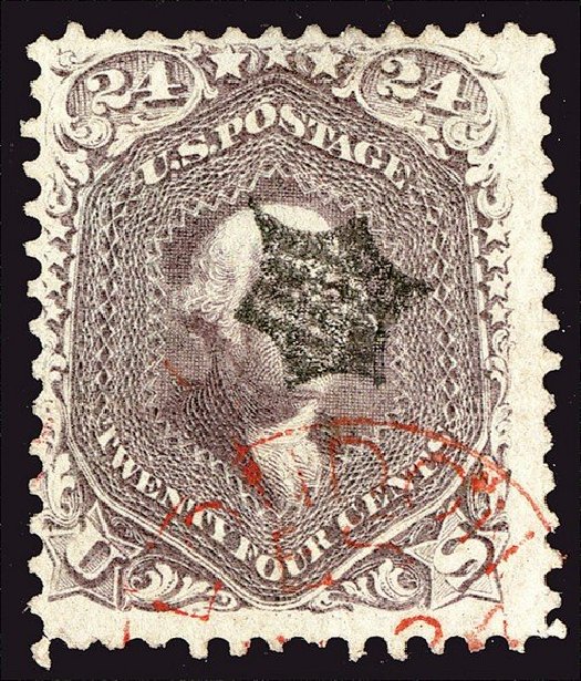US Stamp Prices Scott #70: 24c 1861 Washington. Spink Shreves Galleries, Jan 2014, Sale 146, Lot 213