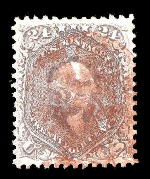 Values of US Stamps Scott Catalogue # 70 - 1861 24c Washington. Spink Shreves Galleries, May 2014, Sale 148, Lot 83