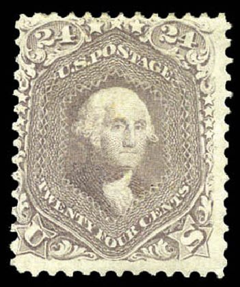 US Stamp Values Scott Cat. 70: 1861 24c Washington. Matthew Bennett International, Mar 2011, Sale 337, Lot 2526