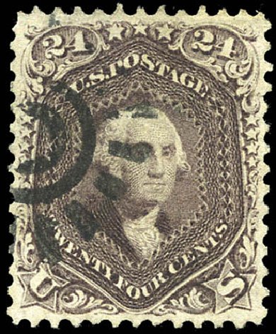 Prices of US Stamp Scott #70 - 1861 24c Washington. Matthew Bennett International, Sep 2011, Sale 338, Lot 1736