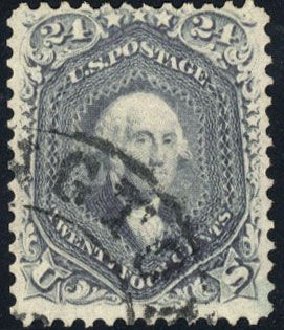Cost of US Stamp Scott Cat. 70: 24c 1861 Washington. Cherrystone Auctions, Mar 2008, Sale 200803, Lot 106