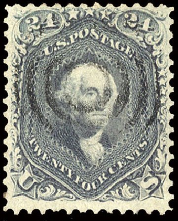 Costs of US Stamp Scott 70: 1861 24c Washington. Cherrystone Auctions, Nov 2010, Sale 201011, Lot 76