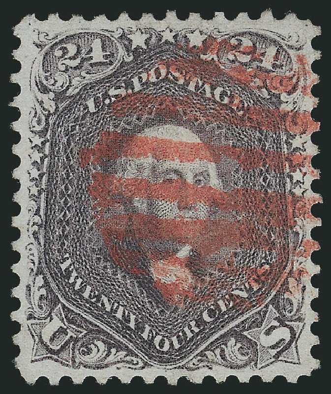 Cost of US Stamp Scott Cat. #70: 1861 24c Washington. Robert Siegel Auction Galleries, Nov 2013, Sale 1061, Lot 3476