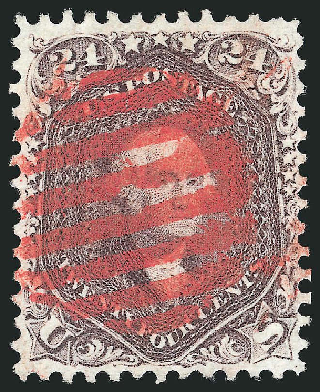 US Stamp Price Scott Catalog # 70 - 1861 24c Washington. Robert Siegel Auction Galleries, Dec 2013, Sale 1062, Lot 206