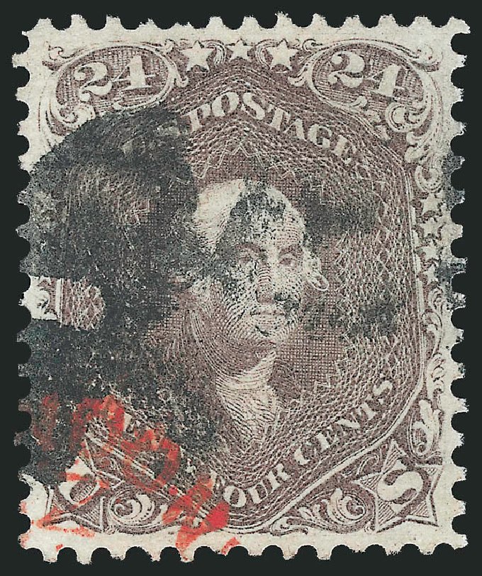 Price of US Stamp Scott Catalogue 70 - 1861 24c Washington. Robert Siegel Auction Galleries, Mar 2014, Sale 1067, Lot 1036