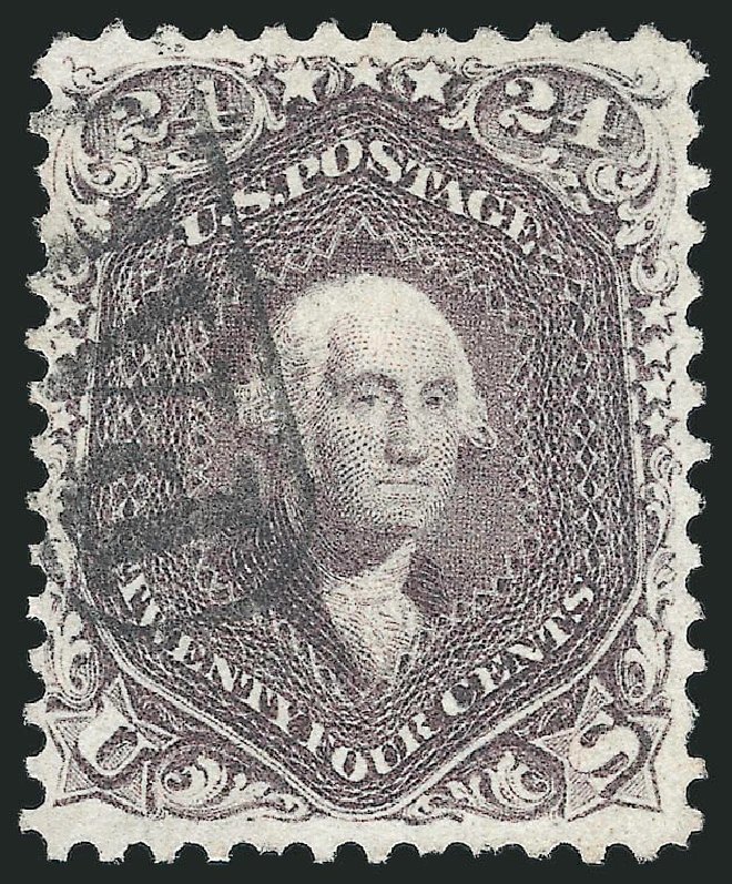 Costs of US Stamps Scott Cat. 70: 1861 24c Washington. Robert Siegel Auction Galleries, Sep 2014, Sale 1078, Lot 166