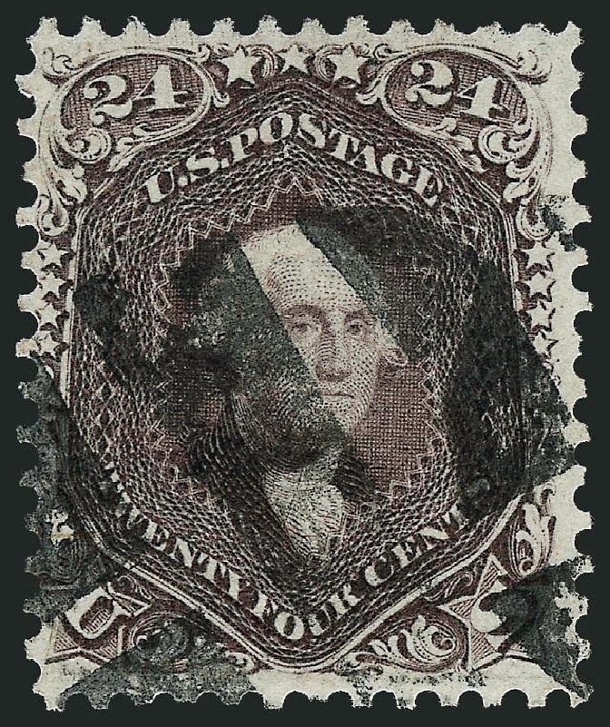 Values of US Stamps Scott Catalogue #70 - 24c 1861 Washington. Robert Siegel Auction Galleries, Oct 2008, Sale 963, Lot 506