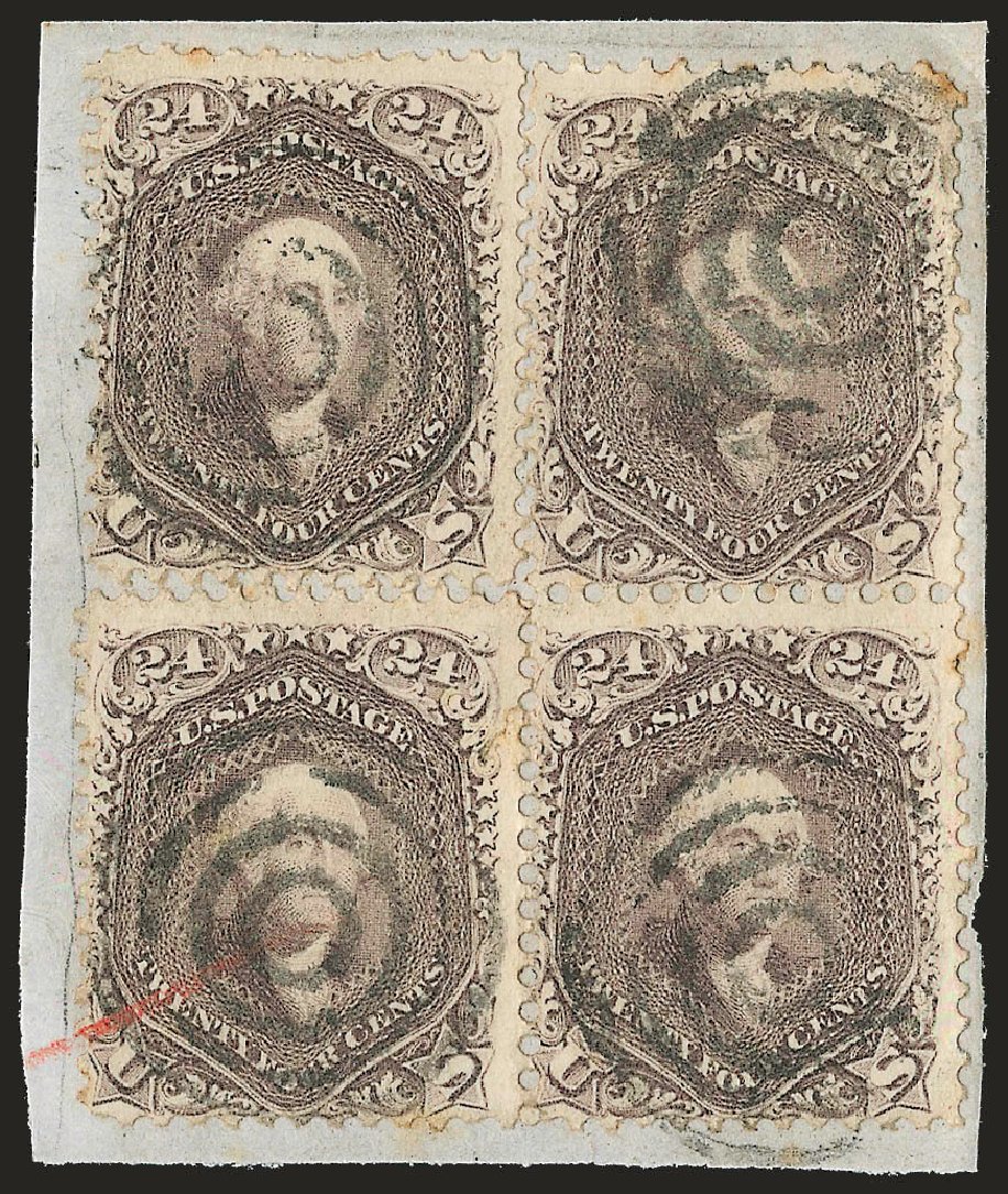 US Stamp Price Scott Catalogue #70 - 24c 1861 Washington. Robert Siegel Auction Galleries, Dec 2009, Sale 982, Lot 5206