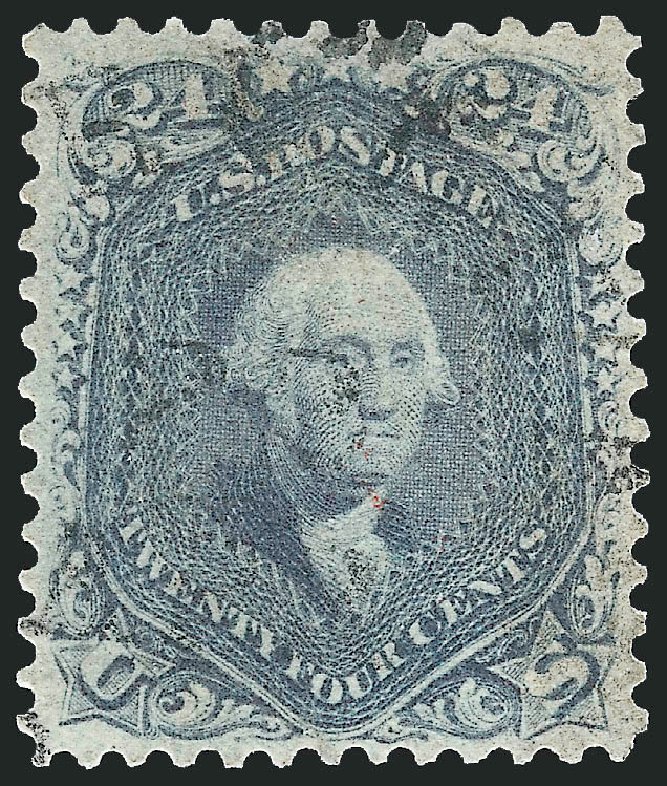 US Stamp Value Scott Catalogue 70 - 1861 24c Washington. Robert Siegel Auction Galleries, Sep 2010, Sale 993, Lot 396