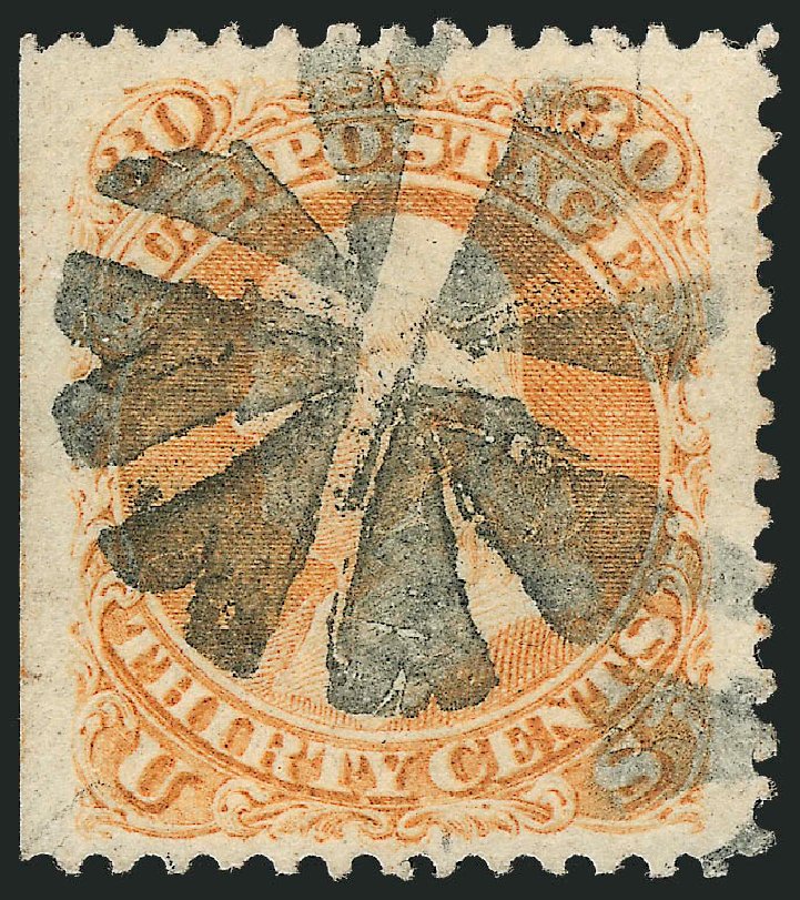 Values of US Stamps Scott Catalog #71: 30c 1861 Franklin. Robert Siegel Auction Galleries, Mar 2011, Sale 1007, Lot 2215