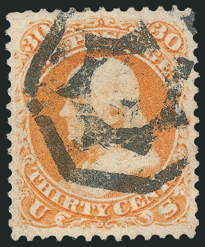 US Stamp Price Scott Catalogue # 71 - 30c 1861 Franklin. Robert Siegel Auction Galleries, Dec 2013, Sale 1062, Lot 235