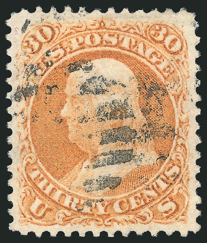 Value of US Stamp Scott Cat. 71: 30c 1861 Franklin. Robert Siegel Auction Galleries, Dec 2013, Sale 1062, Lot 232
