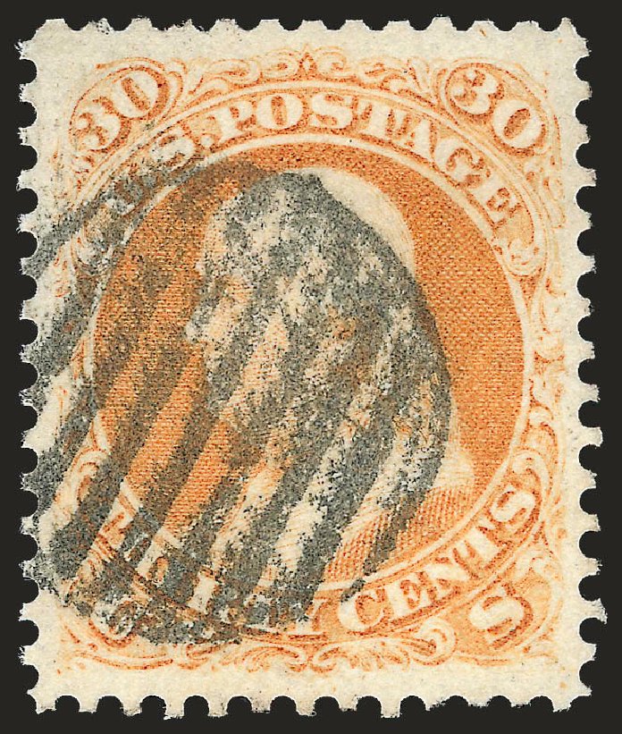 Value of US Stamps Scott Cat. # 71 - 1861 30c Franklin. Robert Siegel Auction Galleries, Apr 2010, Sale 984, Lot 302