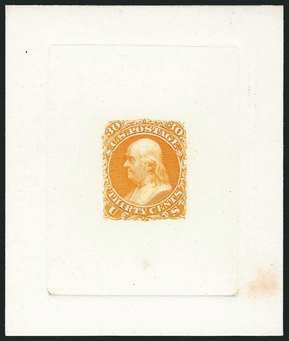 Costs of US Stamp Scott Cat. #71 - 1861 30c Franklin. Robert Siegel Auction Galleries, Dec 2012, Sale 1037, Lot 1073