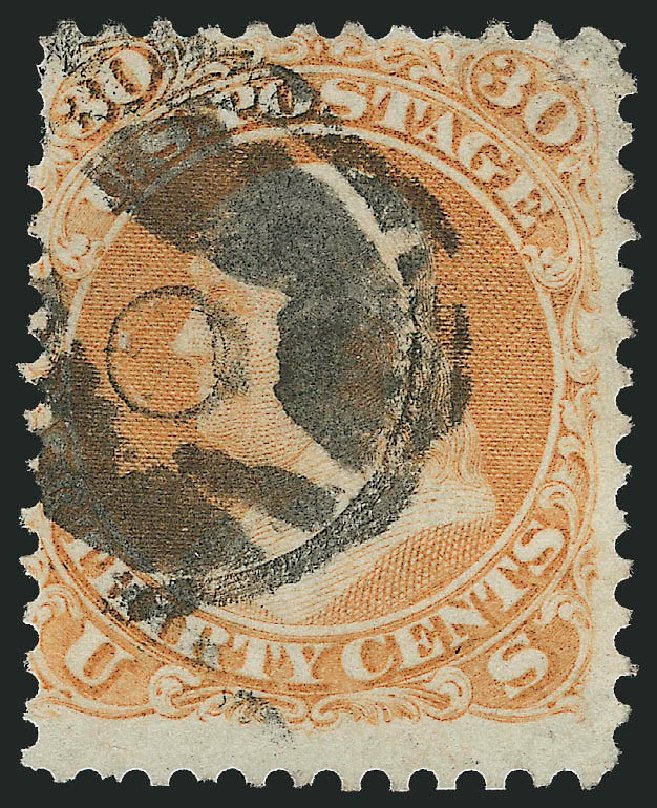 US Stamps Values Scott # 71 - 30c 1861 Franklin. Robert Siegel Auction Galleries, Mar 2011, Sale 1007, Lot 2216