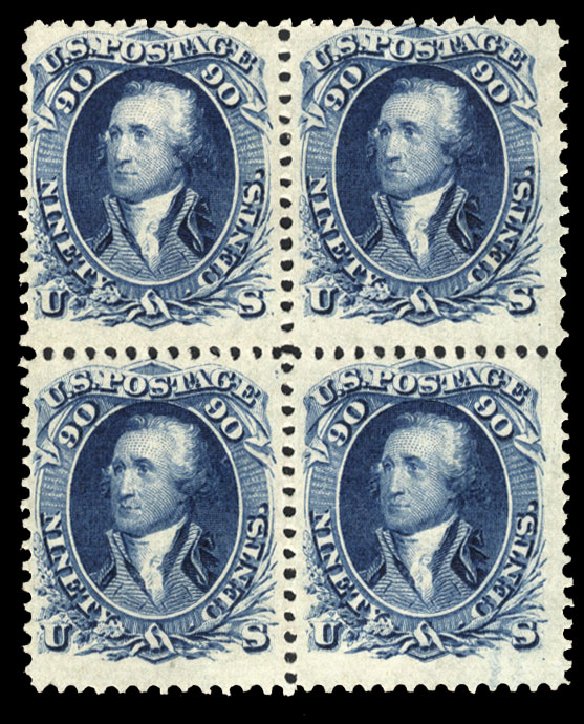 US Stamp Prices Scott 72 - 90c 1861 Washington. Cherrystone Auctions, Jun 2012, Sale 201206, Lot 47