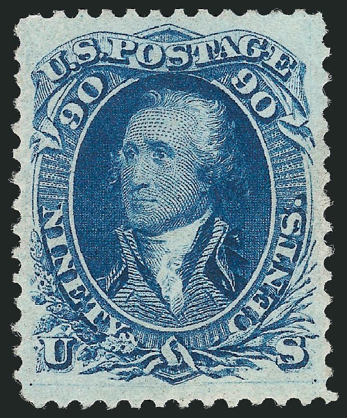 Price of US Stamps Scott Cat. 72: 1861 90c Washington. Robert Siegel Auction Galleries, Oct 2011, Sale 1014, Lot 1197
