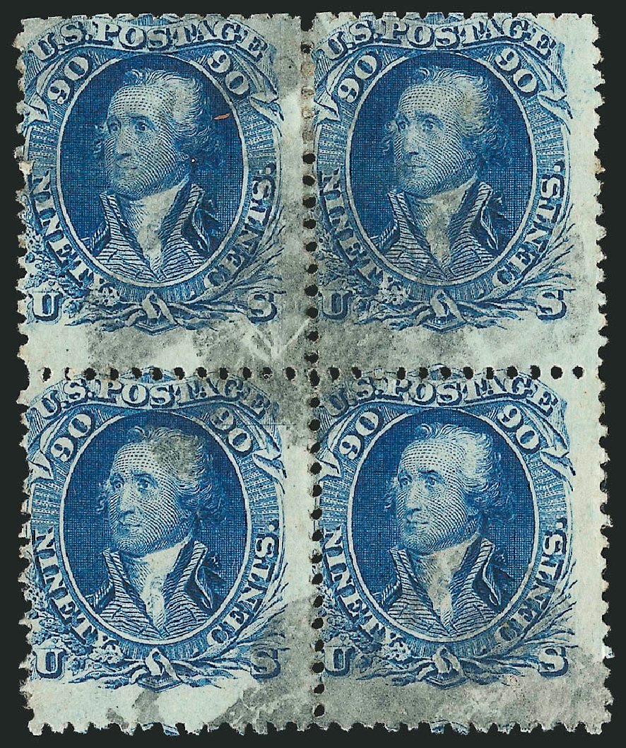 Prices of US Stamps Scott Catalog #72: 1861 90c Washington. Robert Siegel Auction Galleries, Nov 2014, Sale 1084, Lot 3217