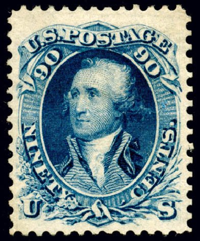 US Stamps Prices Scott Catalogue 72: 90c 1861 Washington. Matthew Bennett International, Jun 2008, Sale 328, Lot 558