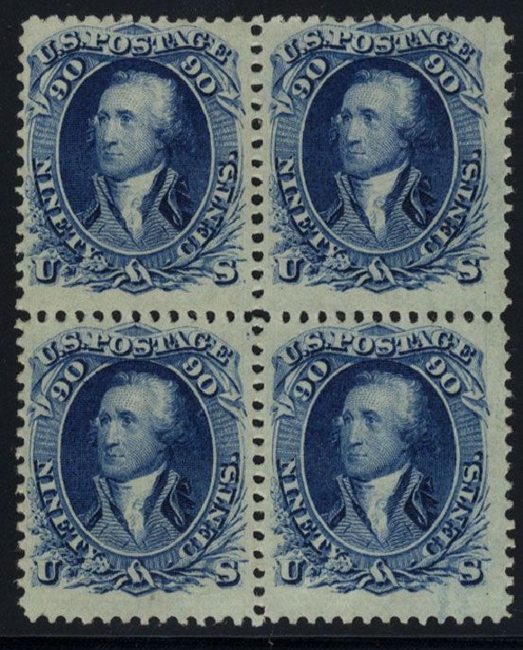 Cost of US Stamp Scott Catalogue #72: 1861 90c Washington. Cherrystone Auctions, Mar 2008, Sale 200803, Lot 108