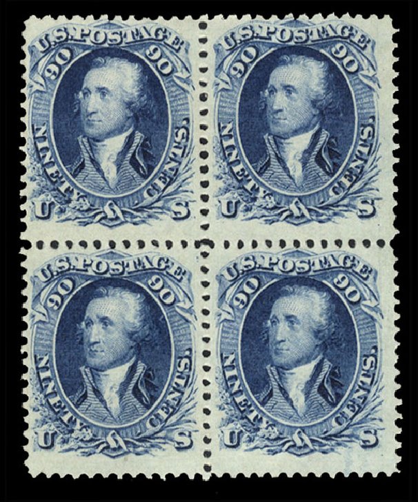 US Stamps Values Scott Cat. # 72: 90c 1861 Washington. Cherrystone Auctions, Mar 2010, Sale 201003, Lot 68