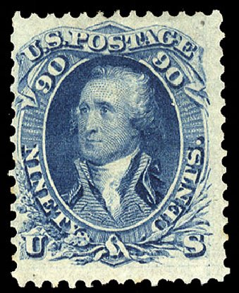 Cost of US Stamps Scott Catalogue 72: 90c 1861 Washington. Cherrystone Auctions, Apr 2010, Sale 201004, Lot 108