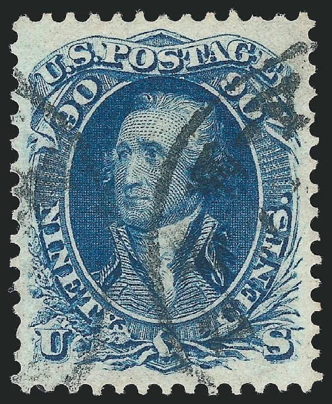 US Stamps Values Scott 72 - 90c 1861 Washington. Robert Siegel Auction Galleries, Dec 2013, Sale 1062, Lot 238