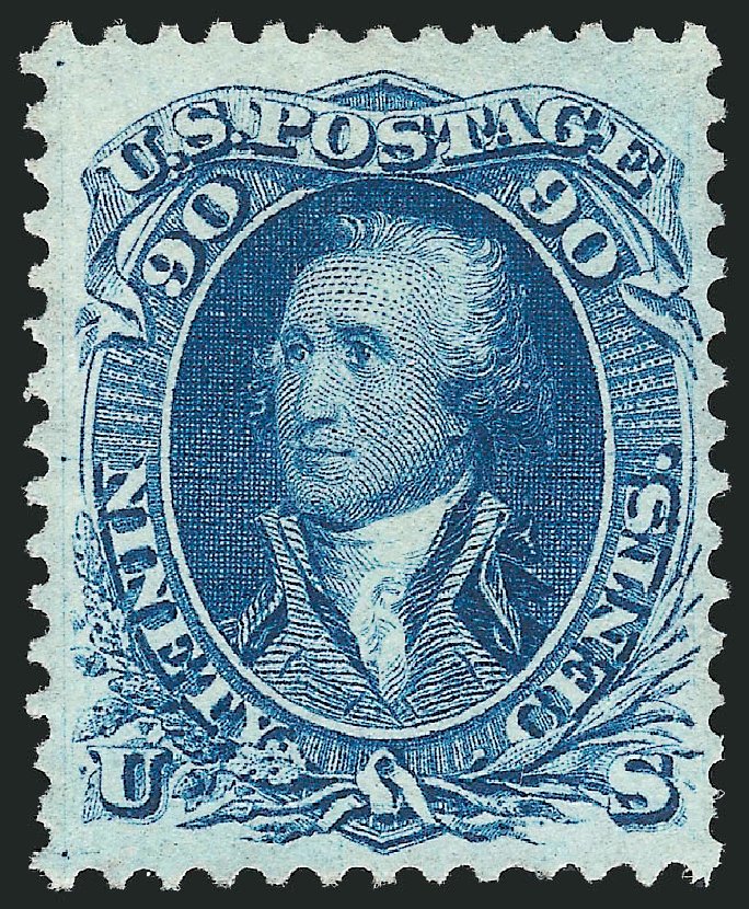 US Stamp Price Scott Catalogue # 72 - 1861 90c Washington. Robert Siegel Auction Galleries, Sep 2010, Sale 993, Lot 398