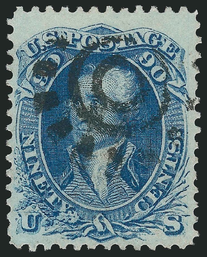 Value of US Stamp Scott Catalog # 72 - 1861 90c Washington. Robert Siegel Auction Galleries, Oct 2010, Sale 997, Lot 5358