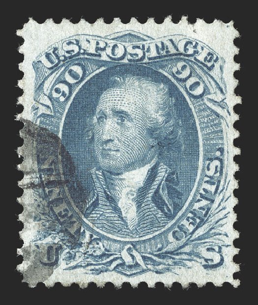 Cost of US Stamps Scott Catalogue 72: 1861 90c Washington. Spink Shreves Galleries, Jul 2012, Sale 140, Lot 118