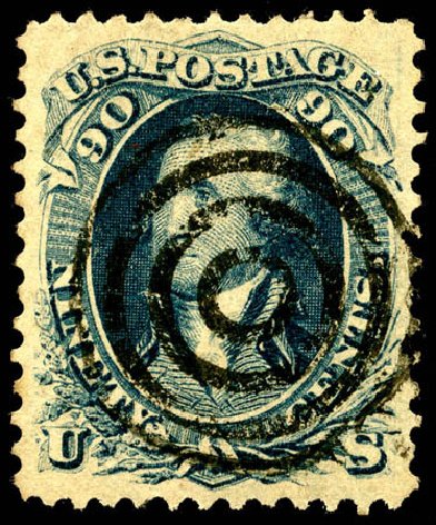 Costs of US Stamp Scott Catalog 72 - 90c 1861 Washington. Matthew Bennett International, Jun 2008, Sale 328, Lot 559