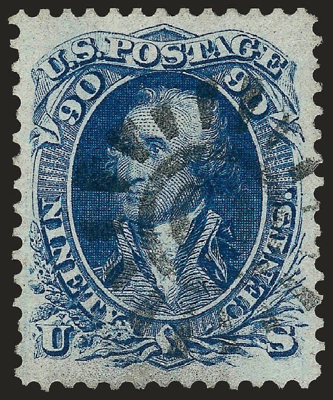 Price of US Stamp Scott Catalog #72: 1861 90c Washington. Robert Siegel Auction Galleries, Dec 2008, Sale 967, Lot 4179